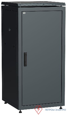 Шкаф сетевой 19дюйм LINEA N 24U 600х600мм металлическая передняя дверь черн. ITK LN05-24U66-M