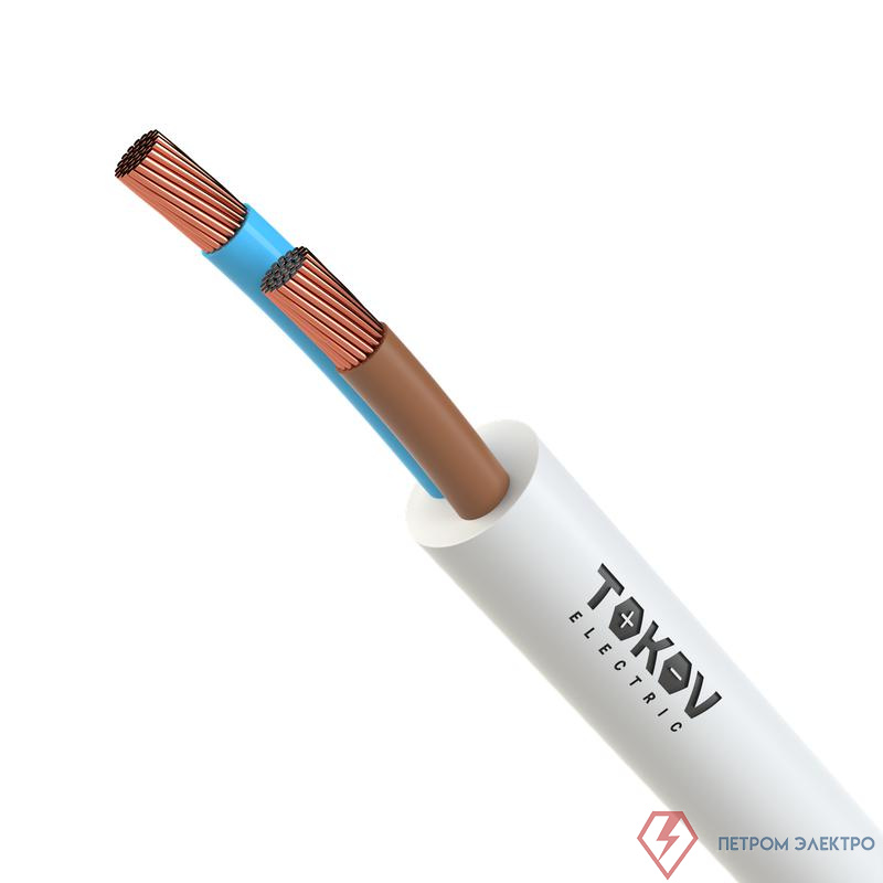 Провод TOKOV ELECTRIC ПВС 2х6 380В Б (бухта) (м) 1945485