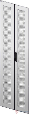 Дверь перфорированная двустворч. для шкафа LINEA N 42U 600мм сер. ITK LN35-42U6X-D2P