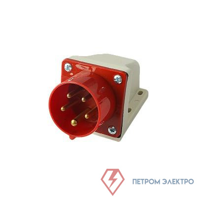 Вилка стационарная для наружной установки PPC 515 3Р+РЕ+N 16А 380В IP44 Pro JazzWay 5072855