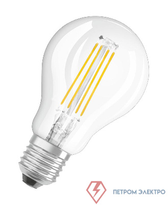 Лампа светодиодная филаментная LS CL P75 6W/840 FIL E27 230В OSRAM 4058075218239 0