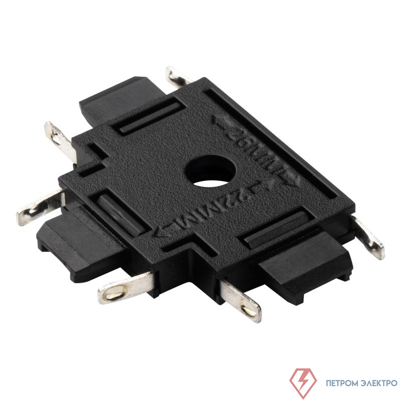 Коннектор T-образный MTR16 CT-BL накладной шинопровод низковольтный черн. JazzWay 5057333