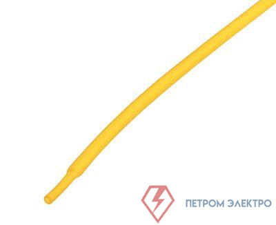 Трубка термоусадочная 2.0/1.0 1м желт. REXANT 20-2002