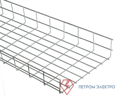 Лоток проволочный усиленный 300х100 L3000 сталь 4мм оцинк. IEK CLWG10-100-300-3