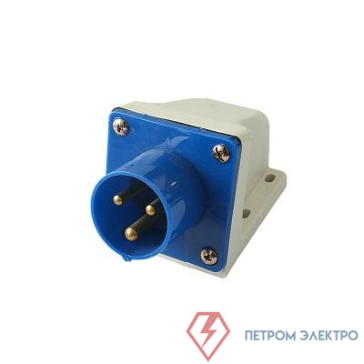 Вилка стационарная для наружной установки PPC 523 2Р+РЕ 32А 220В IP44 Pro JazzWay 5072879