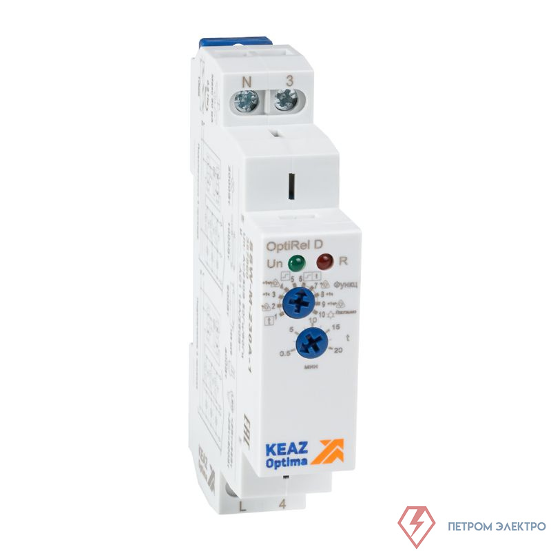 Реле лестничного освещения OptiRel D SSW-M-230A-1 16А 230В AC 1перекл. многофункц. КЭАЗ 357860