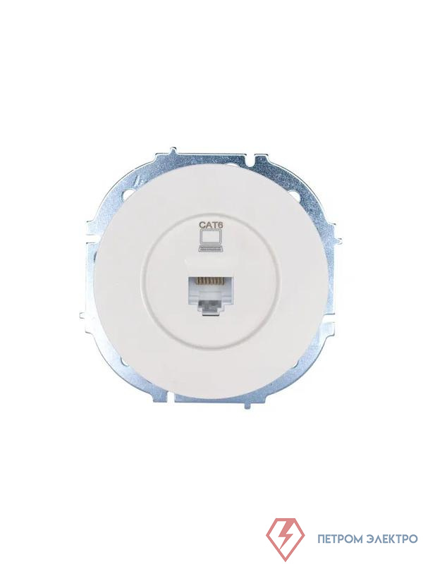 Розетка компьютерная СП OSEN RJ45 кат.6 механизм бел. LEZARD 743-0288-140