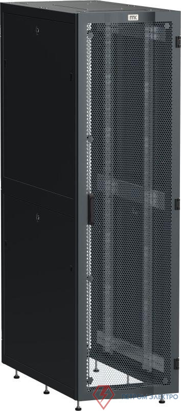 Шкаф серверный LINEA S 19дюйм 48U 600х1200мм перфорир. двери черн. ITK LS05-48U62-2PP