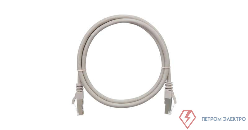 Патч-корд кат.5E (класс D) F/UTP 4 пары 26 AWG (7х0.165мм) 100МГц 2хRJ45 (8P8C) BC чистая медь LSZH нг(А)-HFLTx 0.5м сер. NIKOMAX NMC-PC4SD55B-005-C-GY