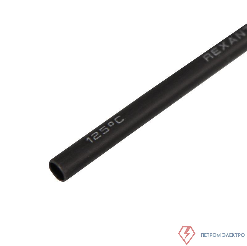 Трубка термоусадочная двустенная клеевая 3/1 (3:1) черн. 1м Rexant 26-0003