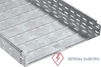 Лоток листовой перфорированный 600х80 L3000 сталь 1.2мм оцинк. IEK CLP10-080-600-3