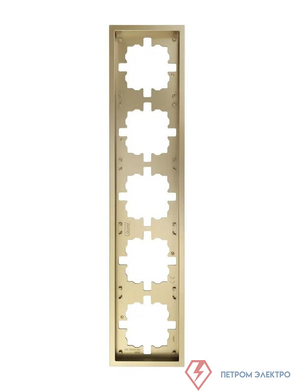 Рамка 5-мест. горизонт. ZIMA зол. LEZARD 704-3600-150