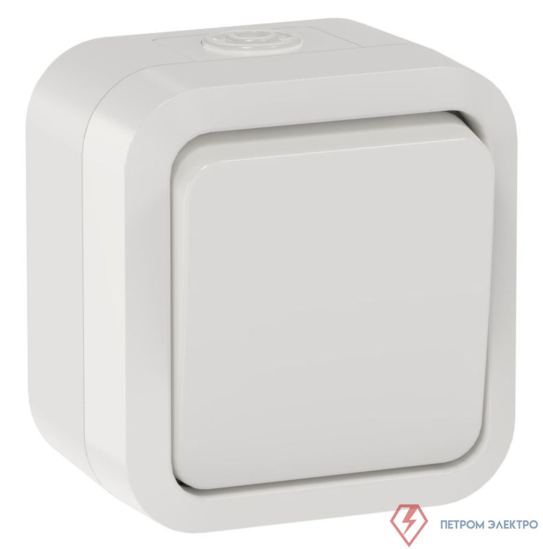 Выключатель кнопочный 1-кл. ОП TORS TS310 10А IP55 бел. IEK TS-V14-0-10-55-K01