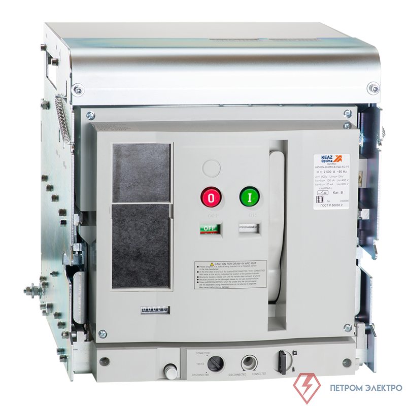 Выключатель автоматический 3п 2000А 85кА OptiMat A-2000-S2-3P-85-F-MR8.1-B-C2200-M2-P00-S1-06 КЭАЗ 309660