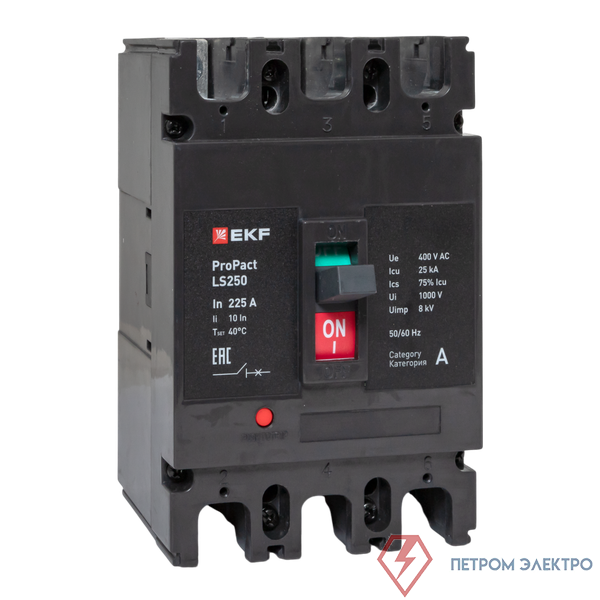 Выключатель автоматический 3п 225А 25кА LS250 ProPact EKF mccb-250-25-3-225-ls