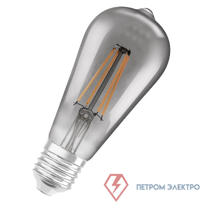 Лампа светодиодная SMART+ Filament Edison Dimmable 44 6Вт/2700К E27 LEDVANCE 4058075486140 0