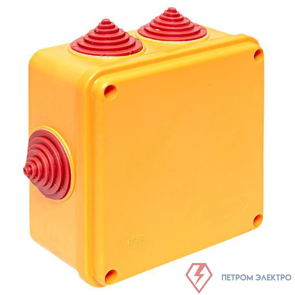 Коробка огнестойкая E90 100х100х50мм 6п с клеммником 1.5-6кв.мм IP55 EKF plc-kmrf-100-6-06