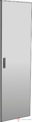 Дверь металлическая для шкафа LINEA N 18U 600мм сер. ITK LN35-18U6X-DM