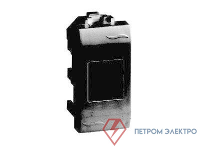 Розетка компьютерная СП 1мод. Brava RJ45 кат.6A черн. DKC 77678N