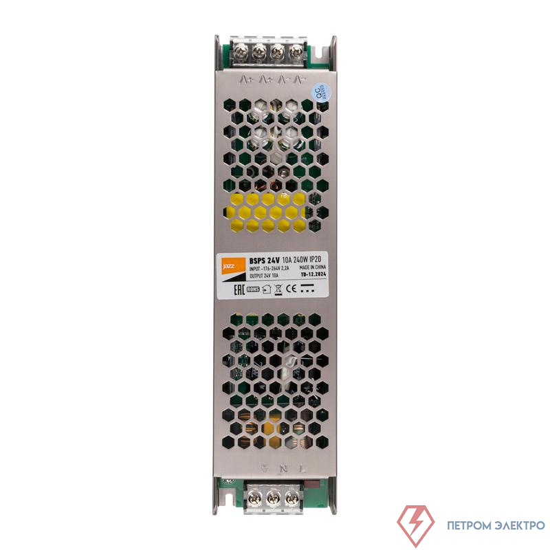 Блок питания для светодиод. ленты BSPS 240Вт 10А 24В IP20 метал. Pro+ JazzWay 5024250