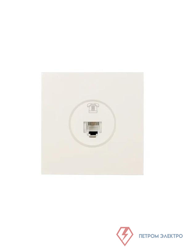 Розетка телефонная евр СП ZIMA IP20 слон. кость LEZARD 704-9088-137