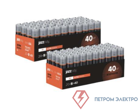 Элемент питания алкалиновый AAA/LR03 Ultra Alkaline Pack-40 (уп.40шт) JazzWay 5057579