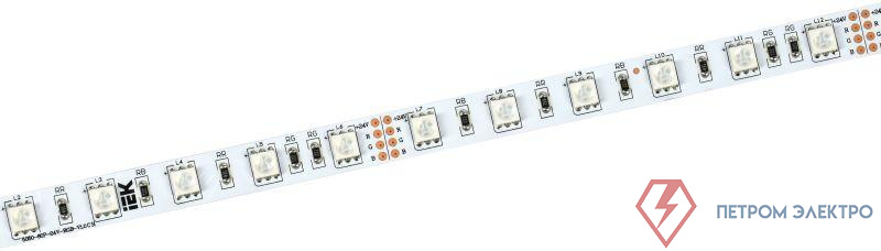 Лента светодиодная LSR-5050RGB60-14.4-IP20-24В (уп.5м) IEK LSR7-3-060-20-1-05-1