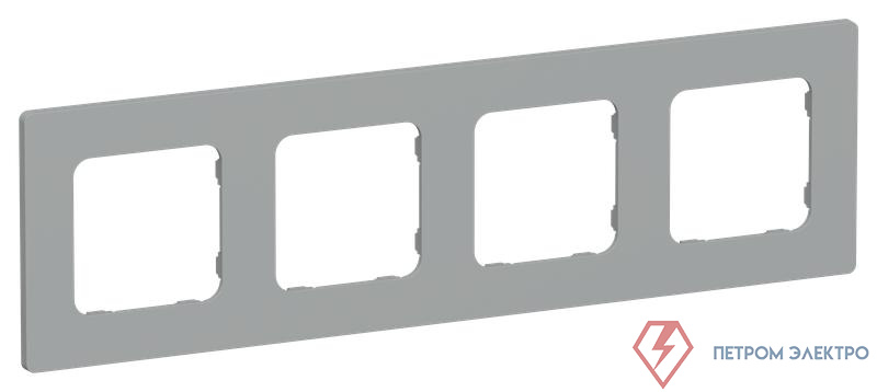 Рамка 4-м СП FLITE РУ-4-К-ФлС сер. IEK FI-M42-32-20-K03