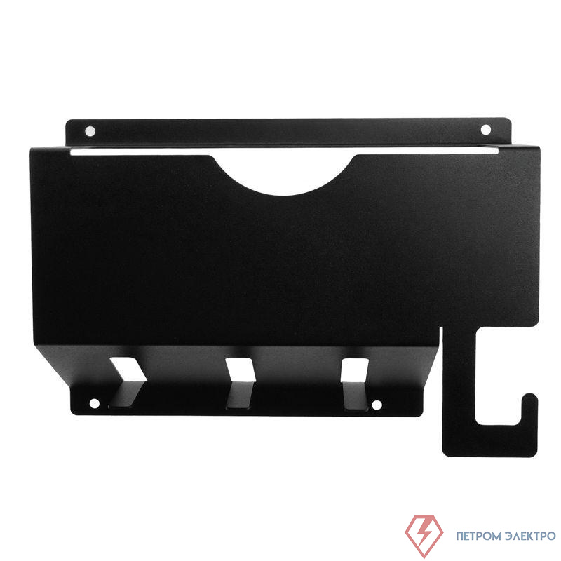 Держатель для угловых шлифмашинок до 230мм настенный с крючками черн. Rexant 38-0658