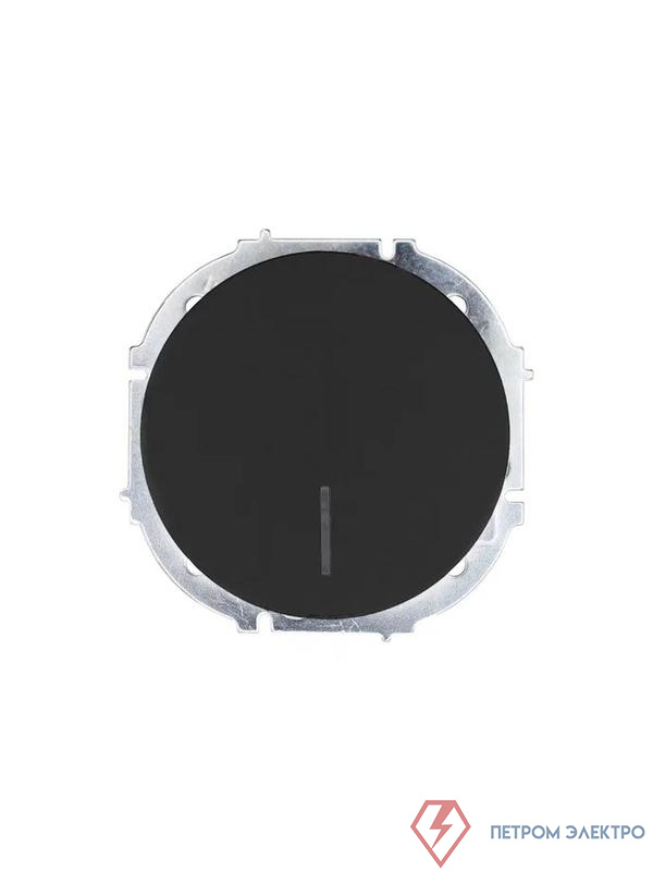 Выключатель 1-кл. СП OSEN 10А IP20 с подсветкой механизм черн. бархат LEZARD 743-4288-111