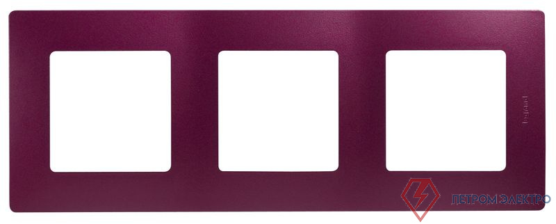 Рамка 3-м СП Etika IP20 сливовый IEK 672563