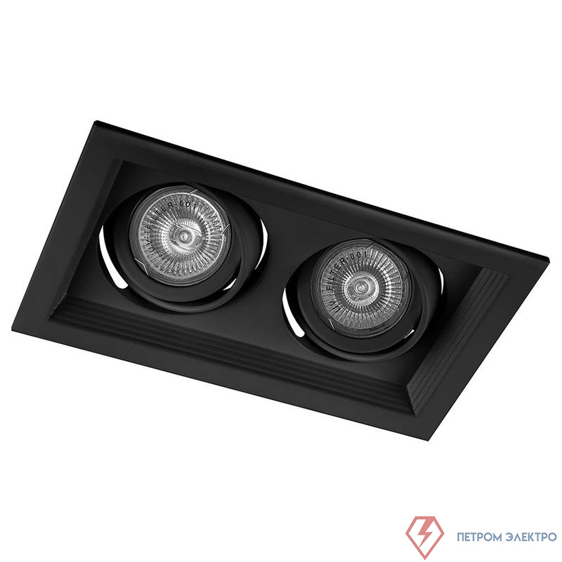 Светильник DLT202 G5.3 MR16 потолочн. встраив. черн. FERON 32442