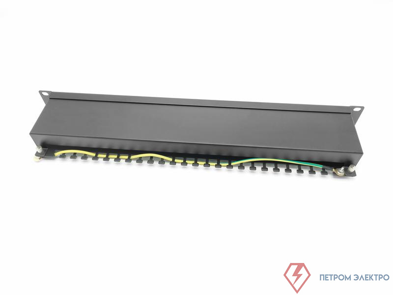 Патч-панель 19дюйм 1U кат.5E экранир. 24 порта RJ-45 Dual IDC TOKOV ELECTRIC TKE-PP-5E-1U-24P-STP