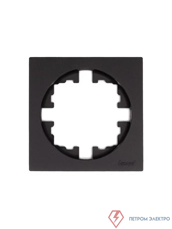 Рамка 1-м OSEN горизонт. квадрат черн. бархат LEZARD 743-4200-146