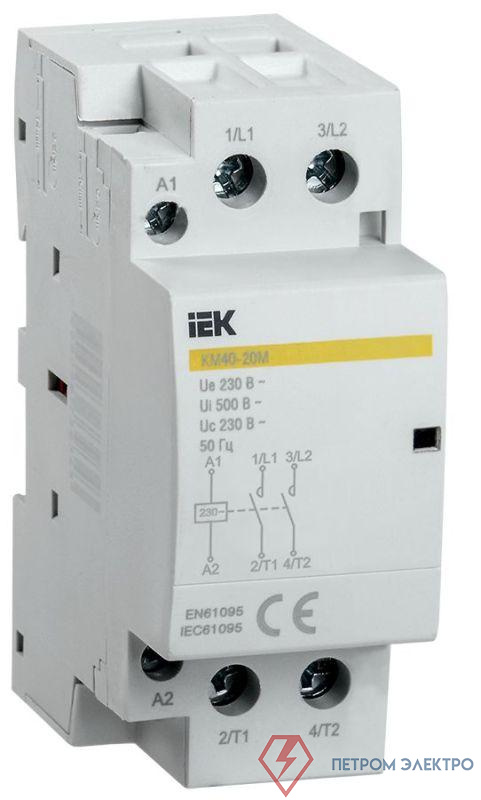 Контактор модульный КМ40-20М AC KARAT IEK MKK11-40-20