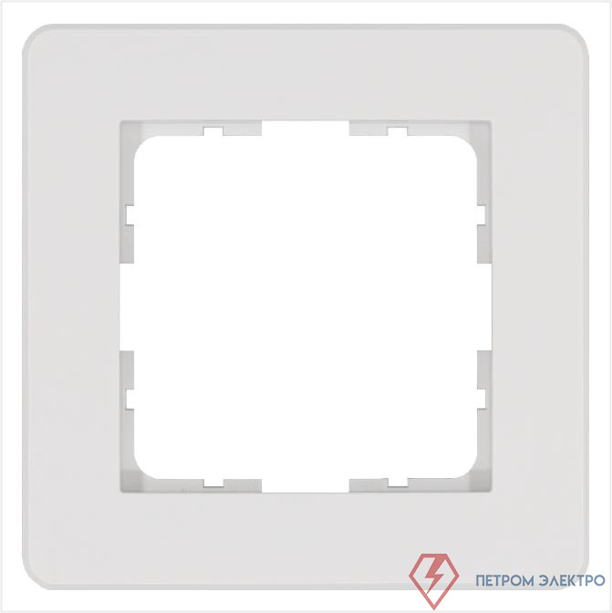 Рамка 1-м G-Flex бел. глянцевый Jasmart G1101W