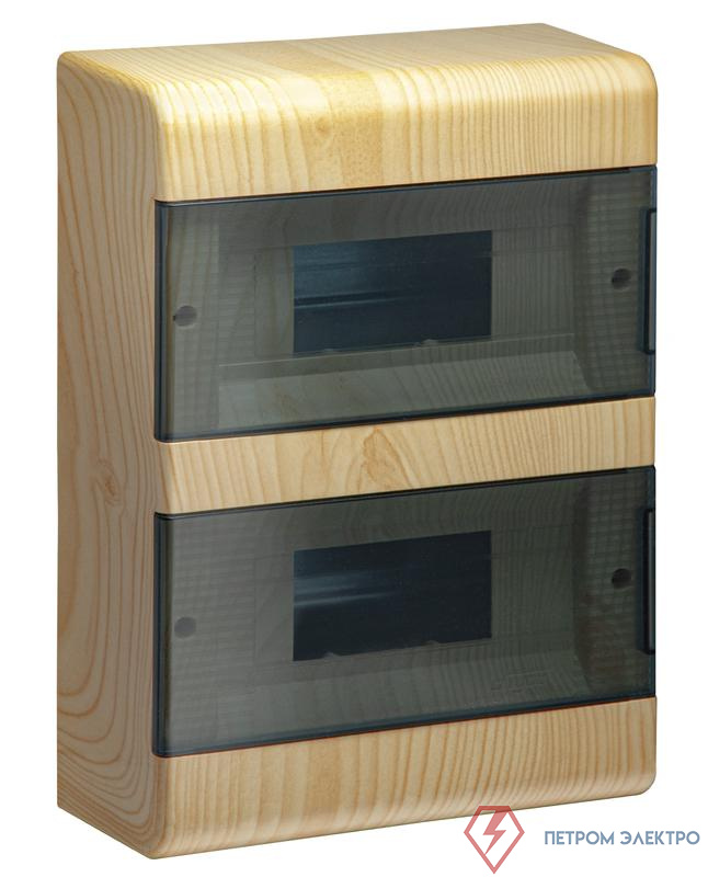 Щиток ОП Тусо на 18мод. c 2-мя дв. 225х323х94мм сосна на светлой основе Ruvinil 68018-27М