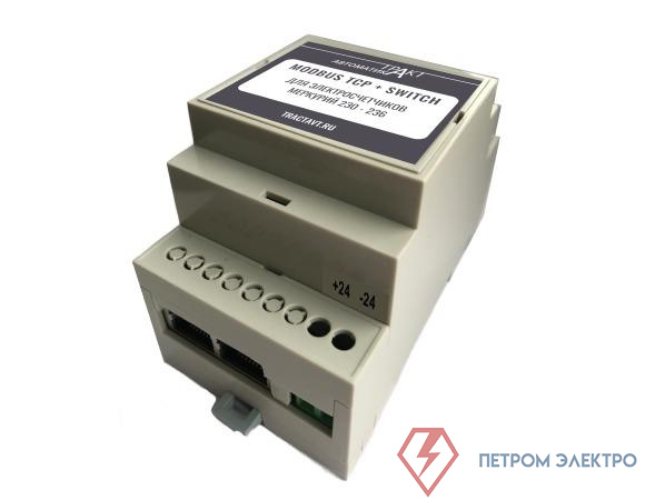Адаптер-Ethernet электросчетчика 230-236 MAC501TCP-R Меркурий (Ethernet+Switch) Тракт-Автоматика 501-003