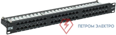 Патч-панель 1U кат. 6 UTP 48 порта Dual IDC выс. плотности ITK PP48-1UC06U-D05H