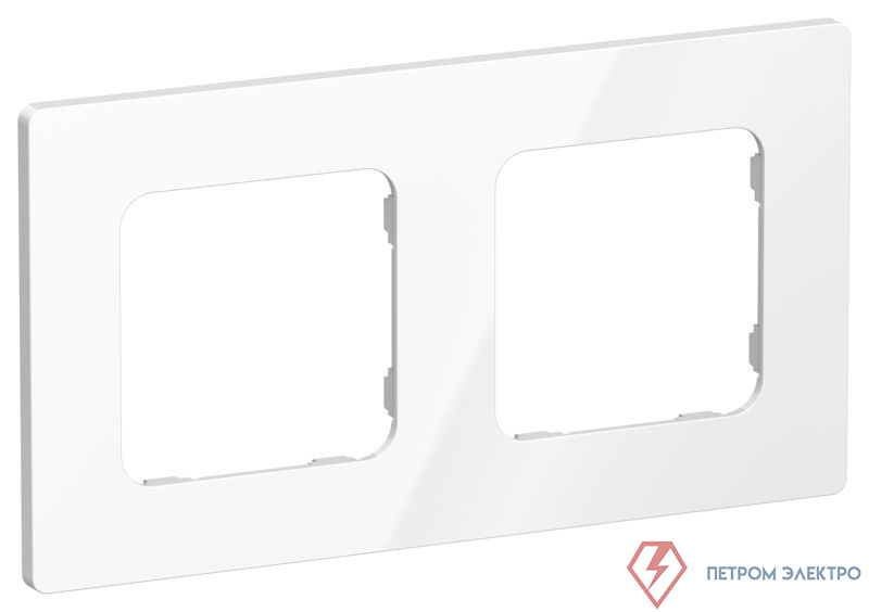 Рамка 2-м СП FLITE РУ-2-К-ФлБ бел. IEK FI-M22-32-20-K01