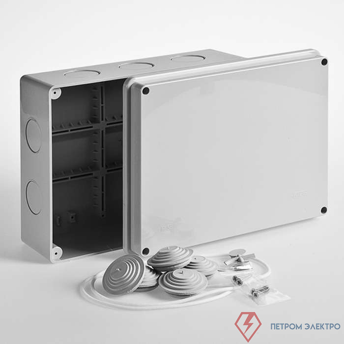 Коробка распределительная ОП 240х195х90мм IP65 без гермет. Ruvinil 67066