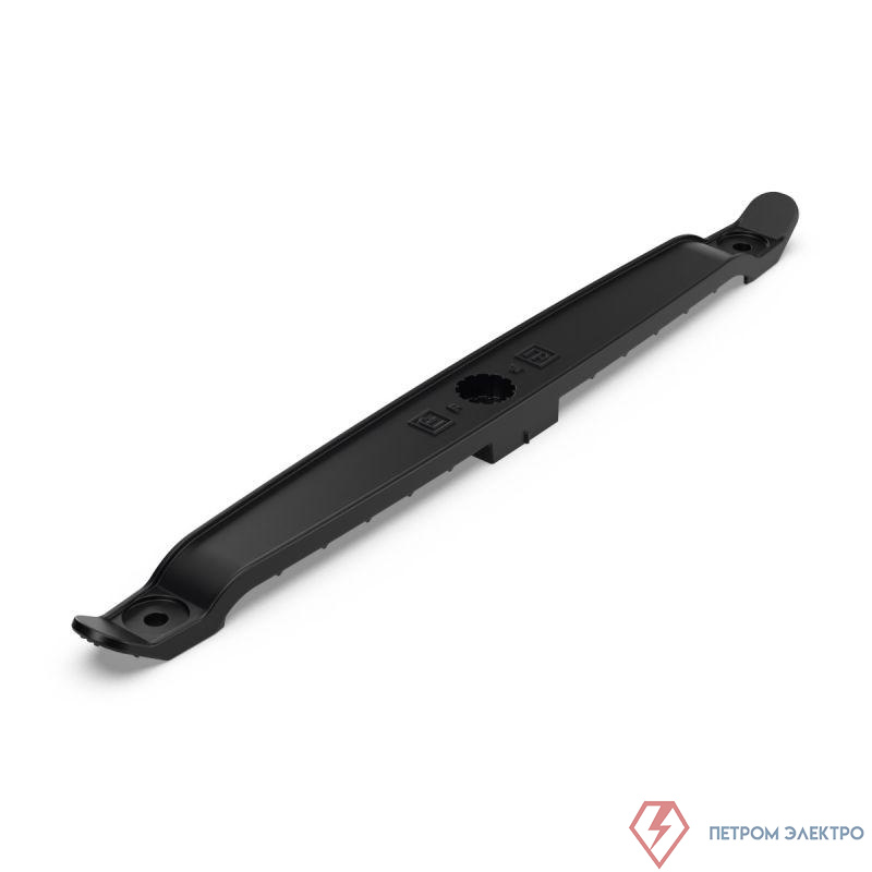 Держатель плоского кабеля двусторонний для прямого монтажа на 12 мест (уп.20шт) черн. Промрукав PR13.0443