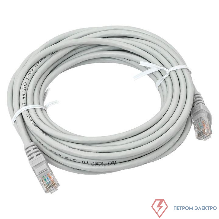 Патч-корд кат.5E UTP неэкранир. PVC сер. 7.0м TERACOM PRO EKF TRP-5EUTP-PVC-7M-GY