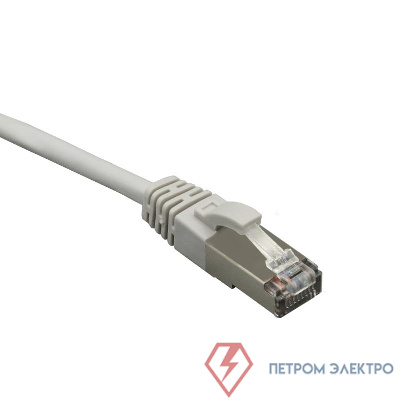 Патч-корд FTP кат.5E 4х2 26AWG (7х0.16мм) Cu LSZH сер. 3м SUPRLAN 10-0718