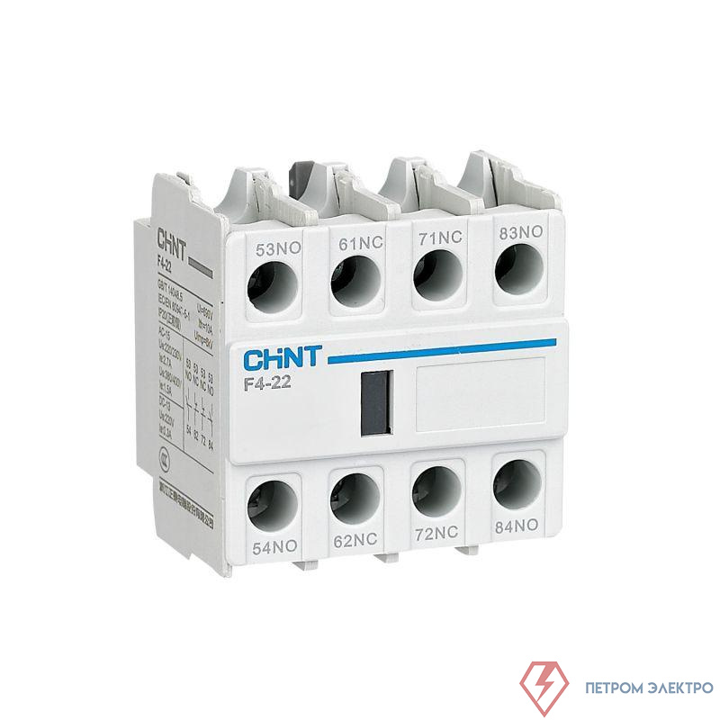 Приставка доп.контакты F4-22 к контактору NC1 NC2 NC8 (R) CHINT 439520