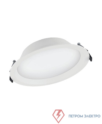 Светильник светодиодный DOWNLIGHT ALU ДВО 35Вт 6500К 3150лм IP44 бел. LEDVANCE 4058075091597