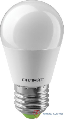 Лампа светодиодная 61 968 OLL-G45-10-230-2.7K-E27 10Вт ОНЛАЙТ 61968