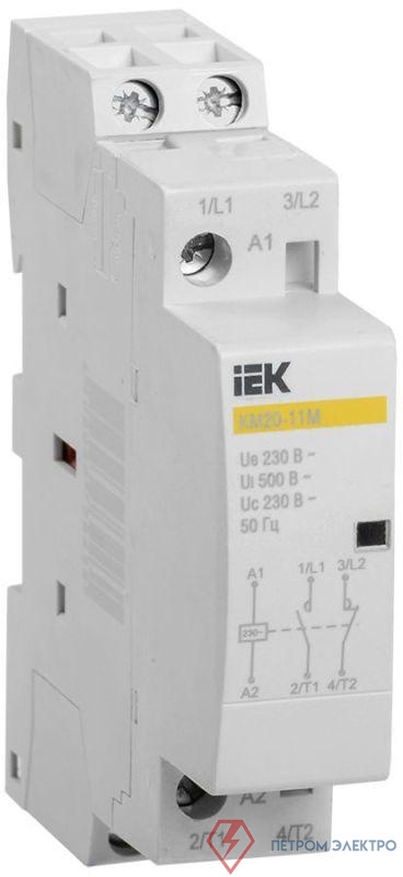 Контактор модульный КМ20-11М AC KARAT IEK MKK11-20-11