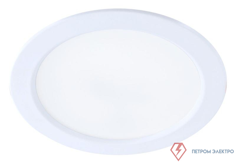 Светильник светодиодный Downlight 12Вт 180-265В 4000К кругл. панель бел. КОСМОС KDownL12W4000K