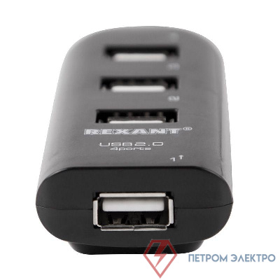 Разветвитель USB 2.0 на 4 порта Rexant 18-4105